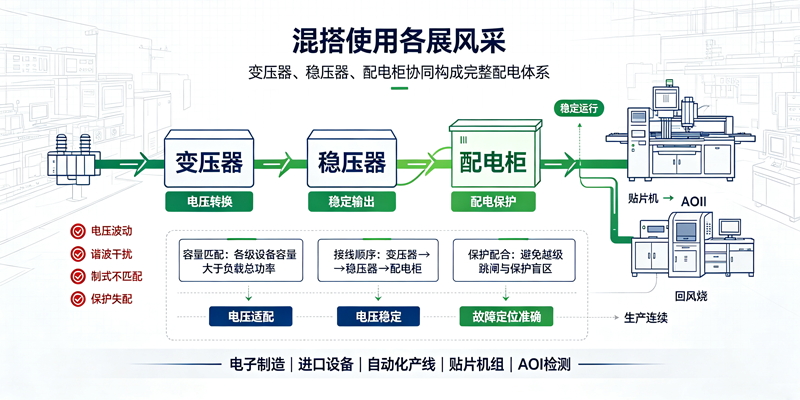变稳压器配电柜混搭使用各展风采
